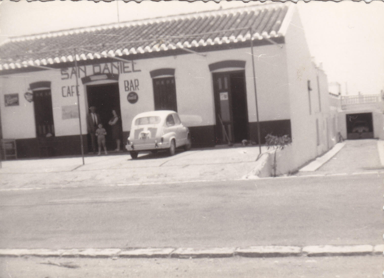 San Daniel Café Bar exterior in the 1960s